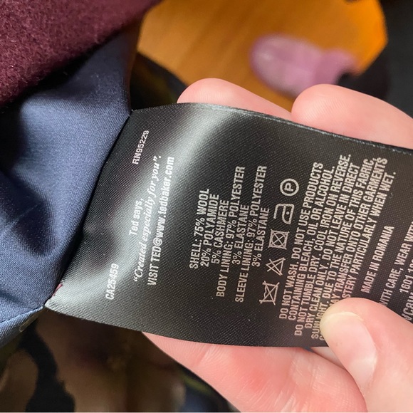 Ted Baker Wool Ruffle Coat - Picture 6 of 7